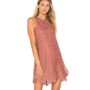 Lovers and Friends Caspian Shift Dress in Mauve Size Small EUC